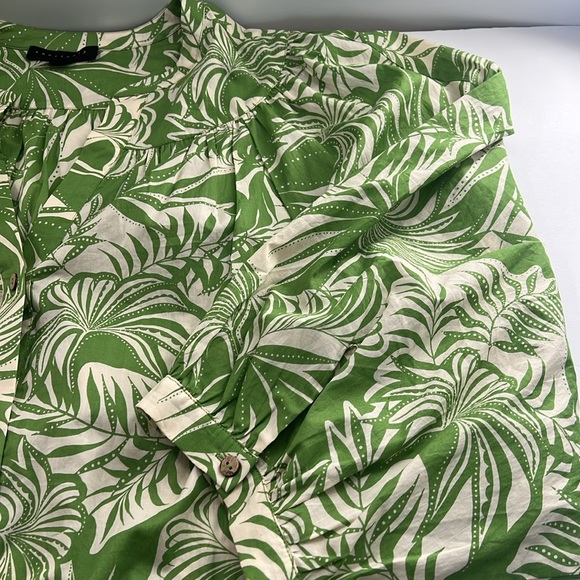 Sanctuary Green Leaf Print Cotton Tunic - Picture 6 of 13